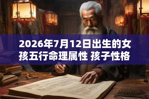 2026年7月12日出生的女孩五行命理属性 孩子性格好吗