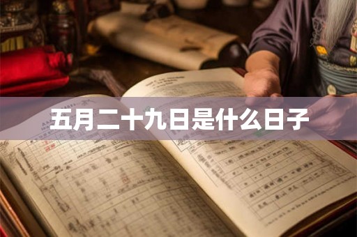 五月二十九日是什么日子