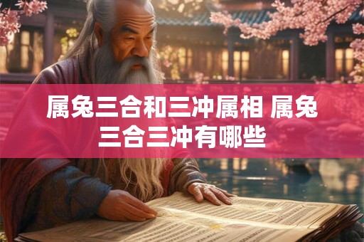 属兔三合和三冲属相 属兔三合三冲有哪些