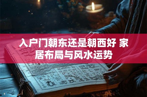 入户门朝东还是朝西好 家居布局与风水运势