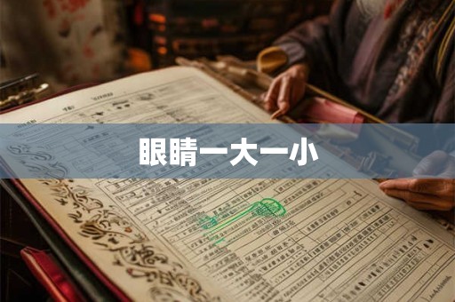 眼睛一大一小