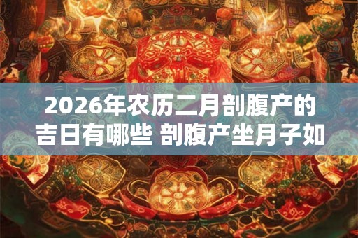 2026年农历二月剖腹产的吉日有哪些 剖腹产坐月子如何变瘦
