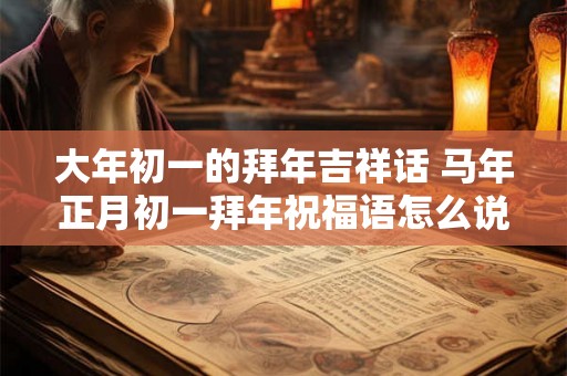 大年初一的拜年吉祥话 马年正月初一拜年祝福语怎么说 大年初一的拜年吉祥话 马年正月初一拜年祝福语怎么说