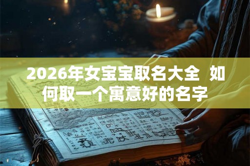 2026年女宝宝取名大全  如何取一个寓意好的名字