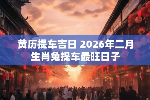 黄历提车吉日 2026年二月生肖兔提车最旺日子