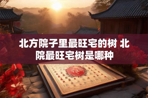 北方院子里最旺宅的树 北院最旺宅树是哪种 北方院子里最旺宅的树 北院最旺宅树是哪种