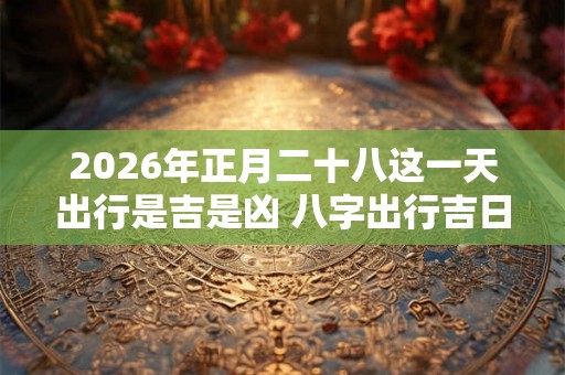 2026年正月二十八这一天出行是吉是凶 八字出行吉日