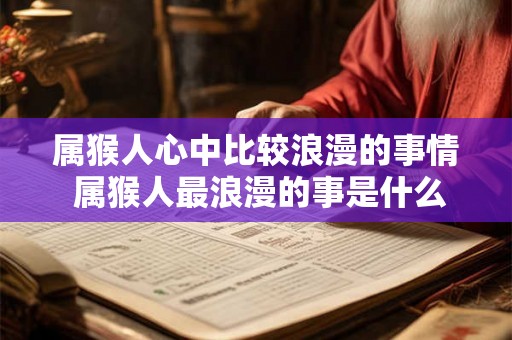 属猴人心中比较浪漫的事情 属猴人最浪漫的事是什么