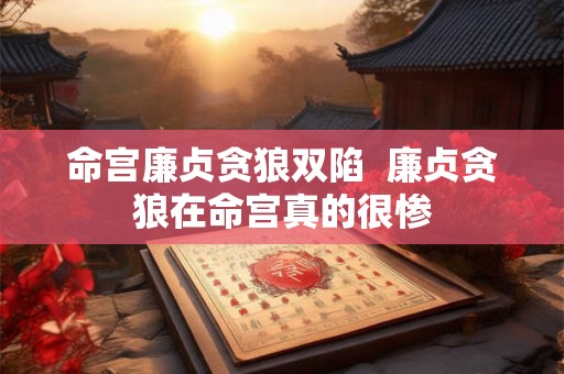 命宫廉贞贪狼双陷  廉贞贪狼在命宫真的很惨