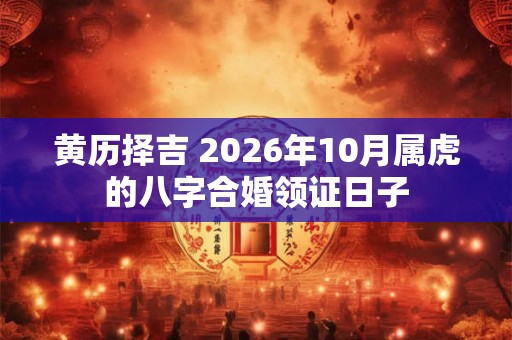黄历择吉 2026年10月属虎的八字合婚领证日子