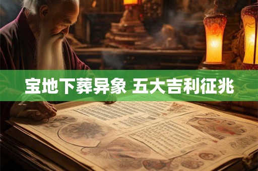 宝地下葬异象 五大吉利征兆
