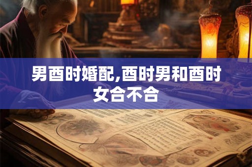 男酉时婚配,酉时男和酉时女合不合