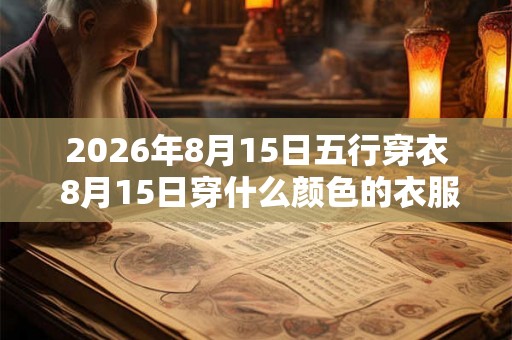 2026年8月15日五行穿衣 8月15日穿什么颜色的衣服
