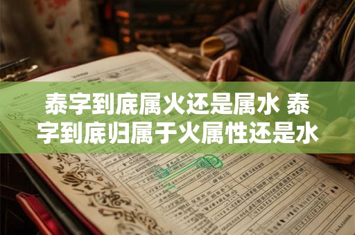 泰字到底属火还是属水 泰字到底归属于火属性还是水属性