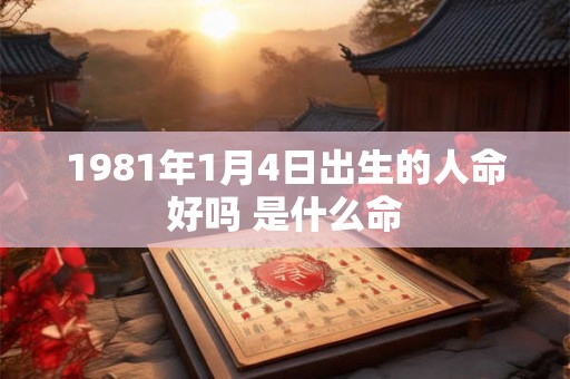 1981年1月4日出生的人命好吗 是什么命