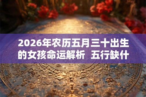 2026年农历五月三十出生的女孩命运解析  五行缺什么