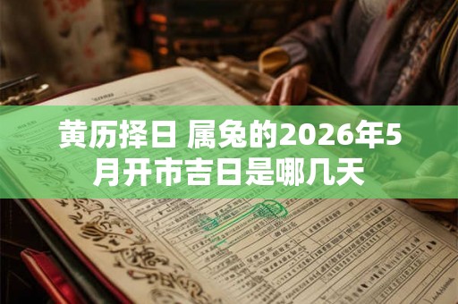 黄历择日 属兔的2026年5月开市吉日是哪几天 黄历择日 属兔的2026年5月开市吉日是哪几天