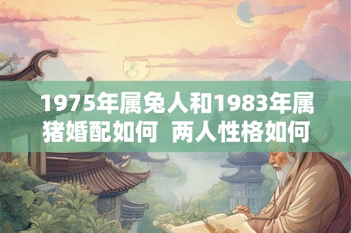 1975年属兔人和1983年属猪婚配如何  两人性格如何