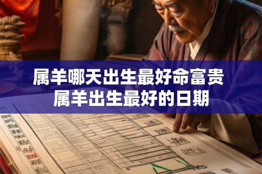 属羊哪天出生最好命富贵 属羊出生最好的日期