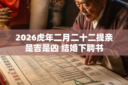 2026虎年二月二十二提亲是吉是凶 结婚下聘书