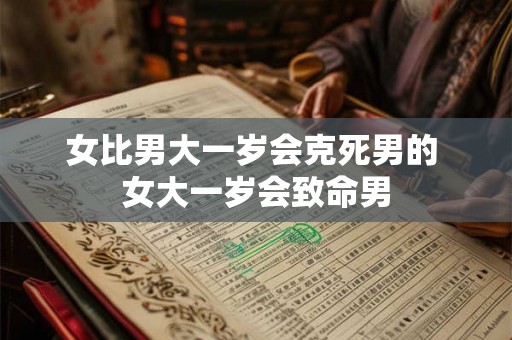 女比男大一岁会克死男的 女大一岁会致命男