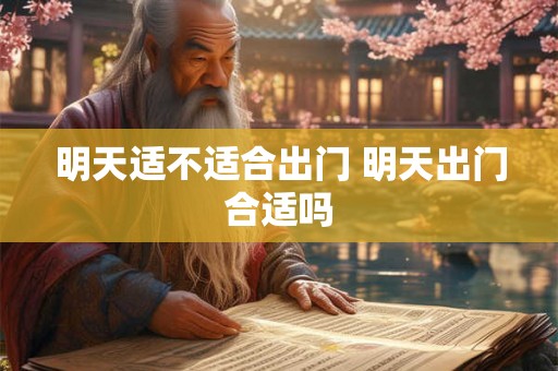 明天适不适合出门 明天出门合适吗