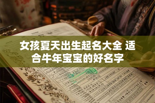 女孩夏天出生起名大全 适合牛年宝宝的好名字