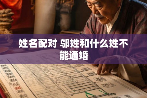 姓名配对 邬姓和什么姓不能通婚
