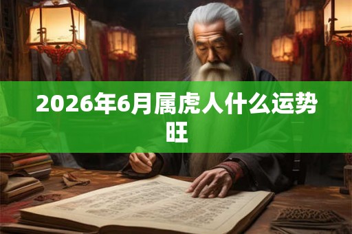 2026年6月属虎人什么运势旺 2026年6月属虎人什么运势旺