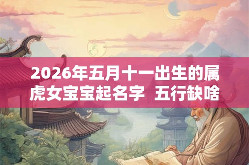 2026年五月十一出生的属虎女宝宝起名字  五行缺啥