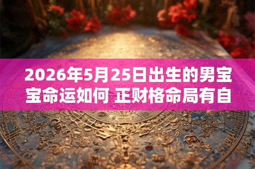 2026年5月25日出生的男宝宝命运如何 正财格命局有自信