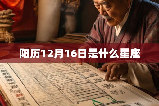 阳历12月16日是什么星座