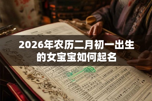 2026年农历二月初一出生的女宝宝如何起名