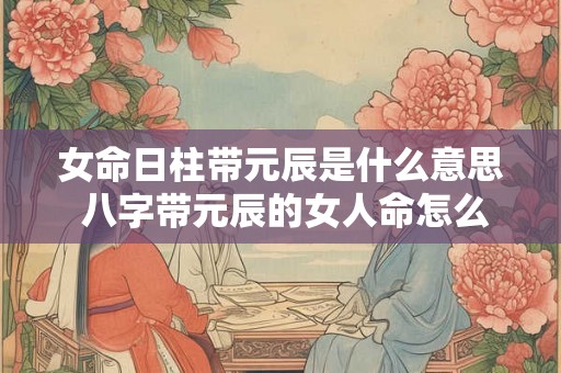 女命日柱带元辰是什么意思 八字带元辰的女人命怎么样