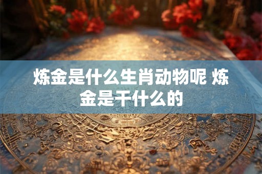 炼金是什么生肖动物呢 炼金是干什么的