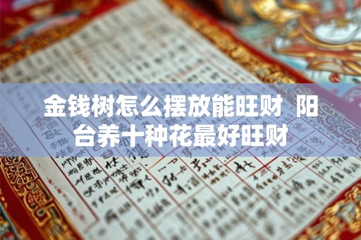 金钱树怎么摆放能旺财  阳台养十种花最好旺财
