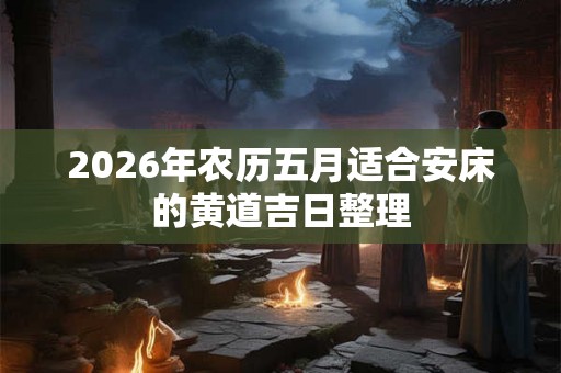 2026年农历五月适合安床的黄道吉日整理