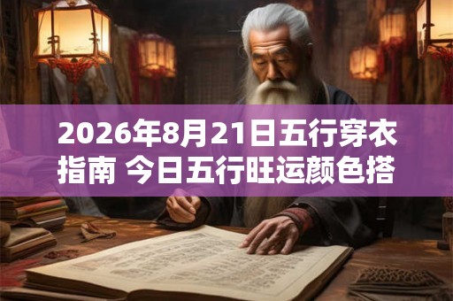 2026年8月21日五行穿衣指南 今日五行旺运颜色搭配