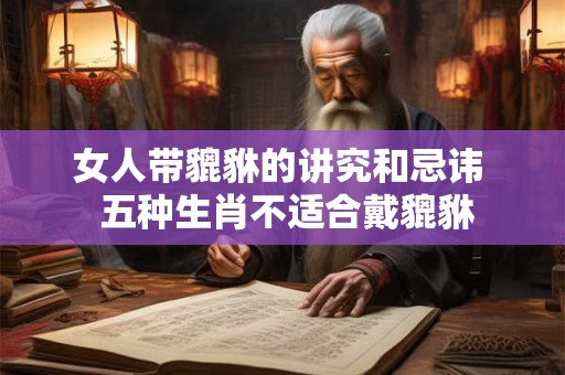 女人带貔貅的讲究和忌讳  五种生肖不适合戴貔貅
