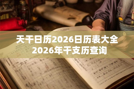 天干日历2026日历表大全  2026年干支历查询