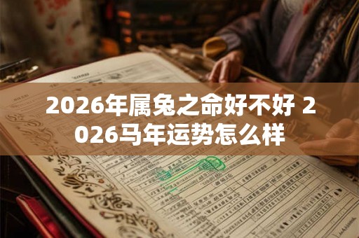 2026年属兔之命好不好 2026马年运势怎么样