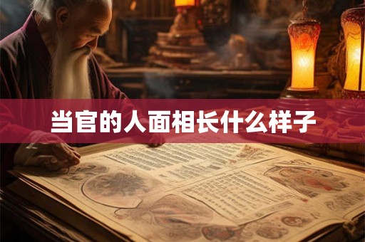 当官的人面相长什么样子