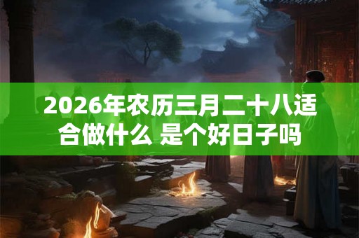 2026年农历三月二十八适合做什么 是个好日子吗