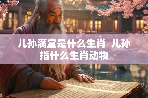 儿孙满堂是什么生肖  儿孙指什么生肖动物