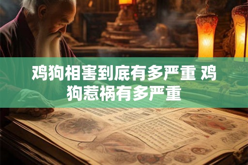 鸡狗相害到底有多严重 鸡狗惹祸有多严重 鸡狗相害到底有多严重 鸡狗惹祸有多严重