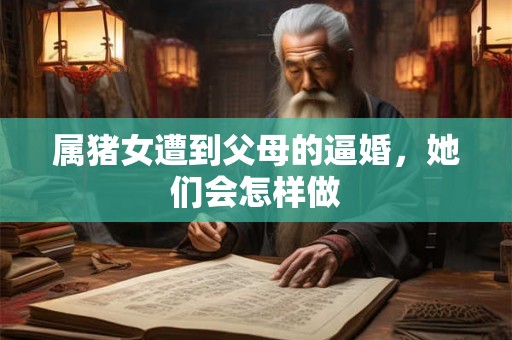 属猪女遭到父母的逼婚，她们会怎样做
