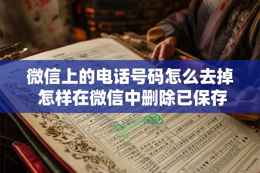 微信上的电话号码怎么去掉 怎样在微信中删除已保存的电话号码