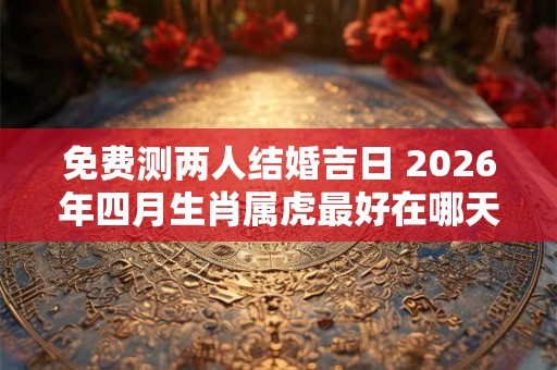 免费测两人结婚吉日 2026年四月生肖属虎最好在哪天结婚