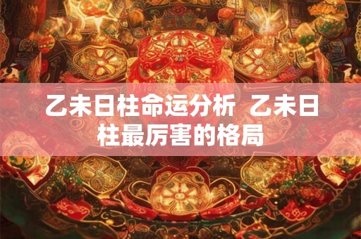 乙未日柱命运分析  乙未日柱最厉害的格局