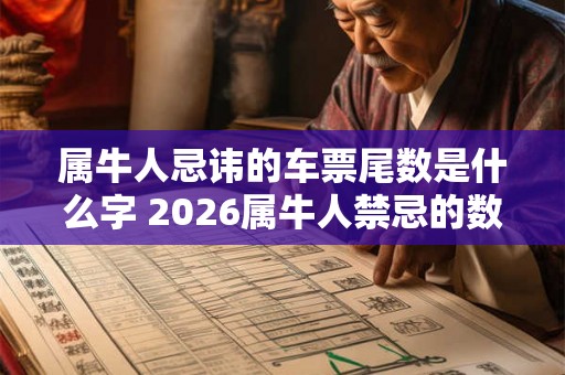 属牛人忌讳的车票尾数是什么字 2026属牛人禁忌的数字查询 属牛人忌讳的车票尾数是什么字 2026属牛人禁忌的数字查询